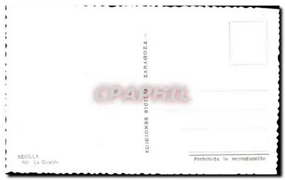 Seville — Giralda — Wydawnictwo Sicilia Zaragoza, nr 181 — Rewers