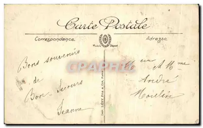 Bonsecours — Pomnik Jeanne d'Arc i Seina — LL. — Rewers