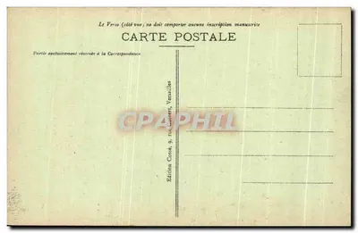 Versalles — El Bassin des Roche — Edición Costé, Versalles — Reverso