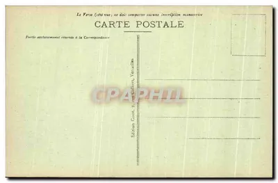 Versailles — Wielkie Wody przy basenie Neptuna — Wydawnictwo C. Colbert, Versailles — Rewers
