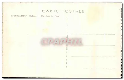 Montélimar (Drôme) — Un Rincón del Parque — Combier & Magon — Reverso