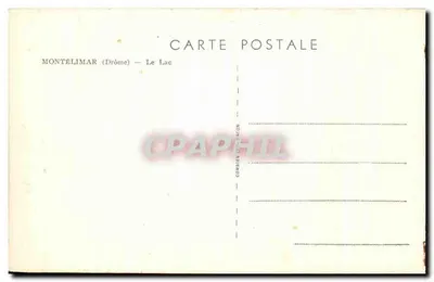 Montélimar (Drôme) — O Lago — Combier-Impr. Acon — Verso