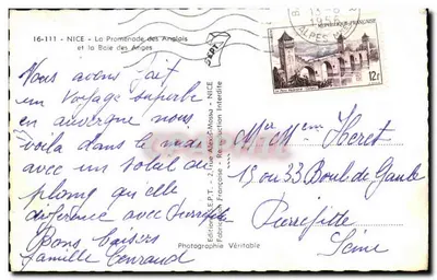 Nice — Promenada Anglijska i Zatoka Anglijska — Wydawnictwo S.E.P.T. - 2, ulica Alexis-Massu — Rewers