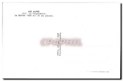 Le Séc hier (900 m.) i jego lodowce — Alpy — ABEIL, wydawca - GAP, n° 1621 — Rewers