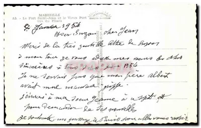 Marselha — O Forte Saint-Jean e o Velho Portos vistos do Pharo — Edições Amirilas — Verso