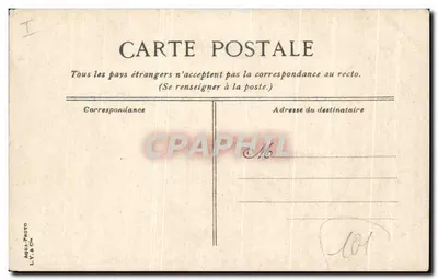 Vichy — O Hotel de Ville — editor Aqua-Photo L.V. & Cie, n°15 — Verso