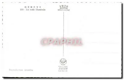 Genebra — A enseada iluminada — Edições Jaeger — Verso