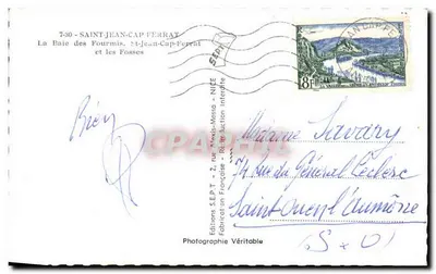 Bay of the Ants and the Fosses — Saint-Jean-Cap-Ferrat — Editions S.E.P.T. — Back