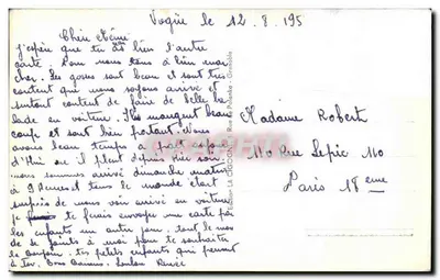 Vogüé visto sob o Viaduto — Env. de Aubenas — A Garça, n° 9046bis — Verso
