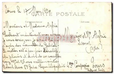 Tours (Loire-et-Cher) — Dach Bazyliki Świętego Martyna — Część Północno-Zachodnia Miasta — A.P. — Rewers