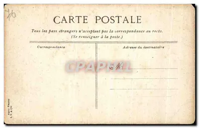 Bilhete postal antigo Environs De Dieppe Arques La bataille — Verso