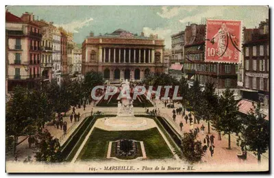 Marseille — Praça da Bolsa — Editor EL, n° 105