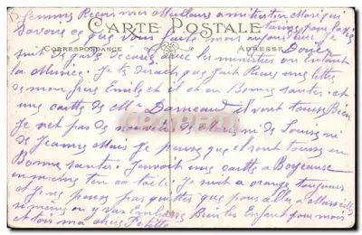 Stara pocztówka Marseille Fontaine Cantini — Rewers