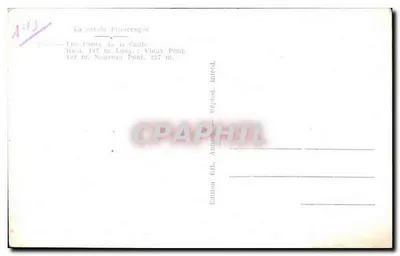 Os Pontes de la Caillou — A Saboia Pitoresca — Edição GIL, Annecy — Verso