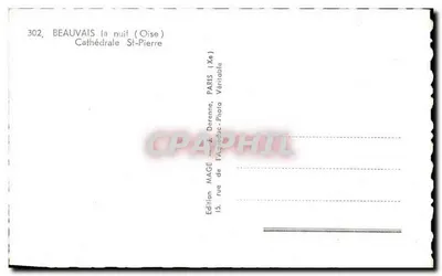 Beauvais — Katedra Świętego Piotra w nocy — Wydawnictwo MAGE — Rewers