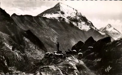 Um rebanho na Alta Montanha — Tableaux Pyrénéens — Editor Océan, Toulouse