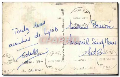 Lyon — Côteau de Fourvière i Katedra św. Jana — La Gigogne, nr 78 — Rewers