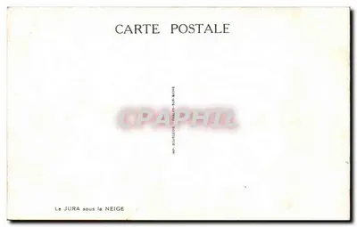 O Jura sob a neve — Mont Boulon-sur-Boone — Impr. Boulon-sur-Boone — Verso
