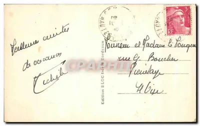 Jezioro Artouste — (1964 m) — Dom Karet — Wydawnictwo ELOC bracia Bordeaux — Rewers