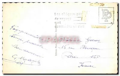 Lagos de Neuchâtel e Morat — Panorama das Alpes — Edição Fot. Lausanne — Verso