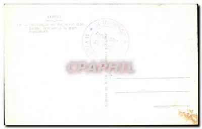 Teleférico de Vercier-du-Lac — Cabine chegando à estação superior — Edições da Cie des téléphériques — Verso