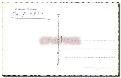 Abbaye de Royaumont — Starszy refektarz — Rewers