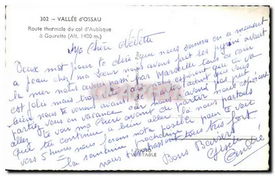 Valle d'Ossau — Strada termale del Col d'Aubisque — Crantecler — Verso