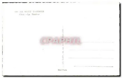 Mont d'Arbois — W «La Tante» — C.A.P., 44, rue Lotall, Paryż (15) — Rewers