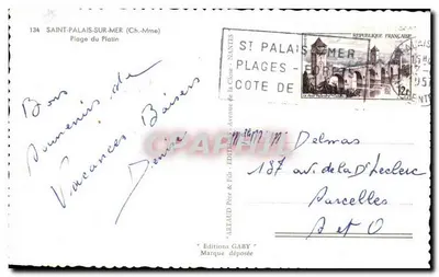 Plaats van het Platina — Saint-Palais-sur-Mer — Uitgave Gaby, n°134 — Achterkant