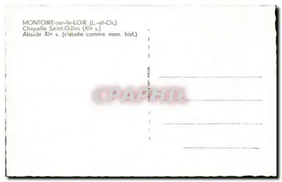 Montoire-sur-le-Loir — Krypta Świętego Gili (XII w.) — Cimé, drukarnia Macon — Rewers
