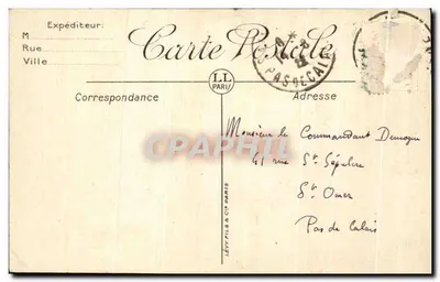 Lourdes — La Vallée d'Argelès, vue du funiculaire du Pic du Jér — Éditeur L. L. (LL) n°156 — Rewers