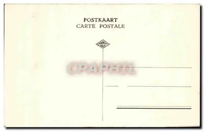 Bilhete postal antigo Courtrai A porta de Groeninghe — Verso