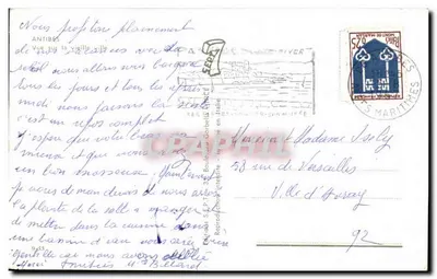 Widok na stary miasteczko Antibes — n° 0.33 — Rewers