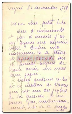 CARTE PHOTO Castelo — Verso