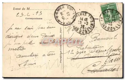 Parigi - La Piazza e la Colonna Vendôme — editore Papeghin et Cie, n° 132 — Verso