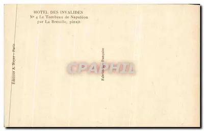 Hôtel des Invalides — Graf van Napoleon — van La Breuille — Achterkant