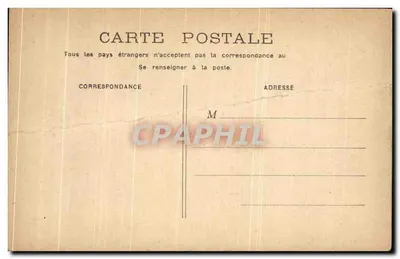 Paris - Palais du Luxembourg — vue du jardin avec colonne et bâtiments — Verso