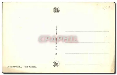 Luxembourg — Most Adolphe — E. A. Schmack, Luxembourg — Rewers