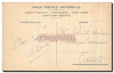 Wesuvius — erupcja 5 kwietnia 1906 — wydawca Bio Sicchierai, Neapol — Rewers