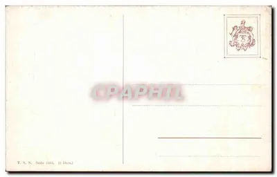 Krajobraz jesieni z portykiem i jeziorem — E. Kol — T.S.N. Série 1383 (Dess.) — Rewers