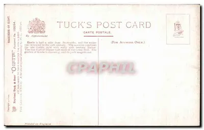 Jardins de Knole — Kent — Tuck & Bour — Verso