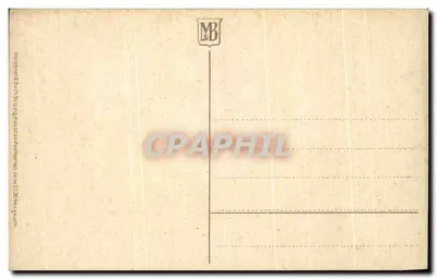 Arranjo de pêssegos — pintura — AN. Schütz, série 238, editor M&B — Verso