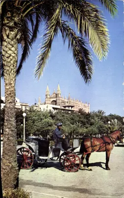 Palma de Mallorca — A Catedral desde o desembarcadero — Fotocolor Casa Planas