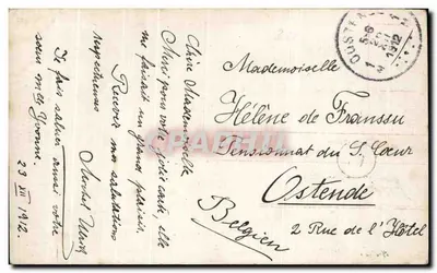 Cesarz Fryderyk Józef I. — idzie pieszo na swoje stanowisko — Hofphotograph A. Böger, Wiedeń — Rewers