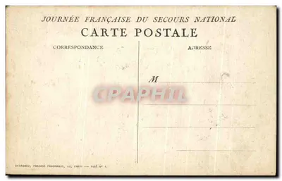 Le lion et la poule — scène de combat avec un ours et un serpent — éditeur Surand, 1915 — Verso