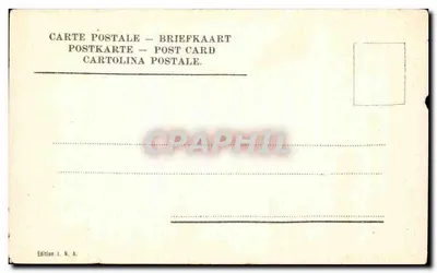 Bilhete postal antigo Alsace Bandeira da França — Verso
