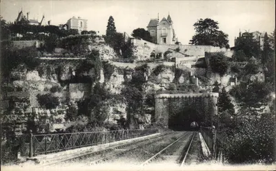 Túnel ferroviário em Paris — vista panorâmica — IMP. OT. NEUERDEN ET CIE, PARIS