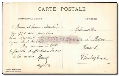 Paisagem rural com carruagem puxada por bois — A. de Mussel — Editora EME — Verso