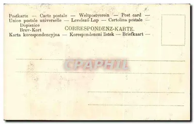 Stara pocztówka Krzyż Święty Jezusa — Rewers