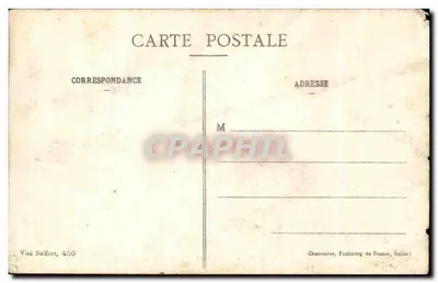Tarjeta postal antigua Alta Alsacia Moosch Vallee de la Thur — Reverso
